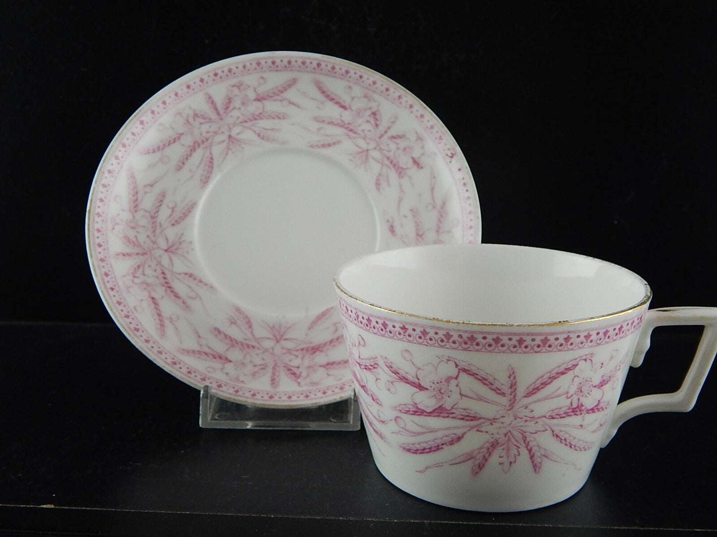 ANTICA TAZZA TE' ALFRED B PEARCE RETAILER LONDON PORCELLANA INGLESE AESTHETIC