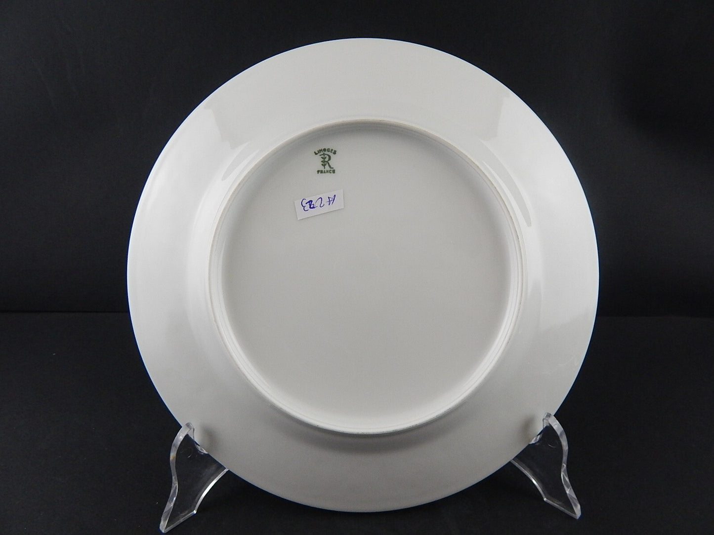 SERVIZIO 12 PIATTI LIMOGES RAYNAUD WASHINGTON PORCELLANA BIANCA DECORO ARABESCHI