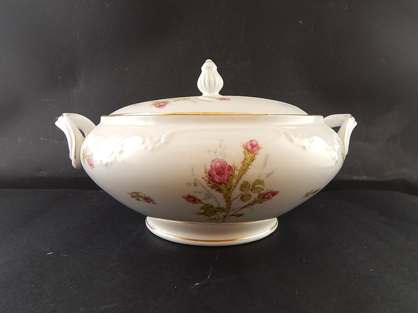 ROCAILLE RETRO' WINTERLING BAVARIA ZUPPIERA CENTROTAVOLA PORCELLANA ROSA CANINA