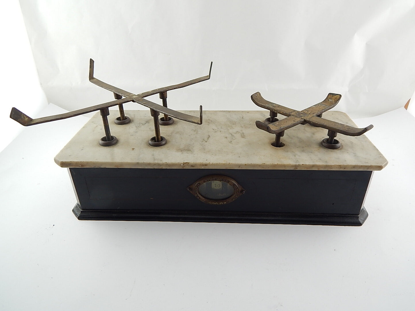 ANTICA RARA BILANCIA PARIGINA INIZI '900 PUNZONI REGNO ITALIA F. ALMERITO TORINO
