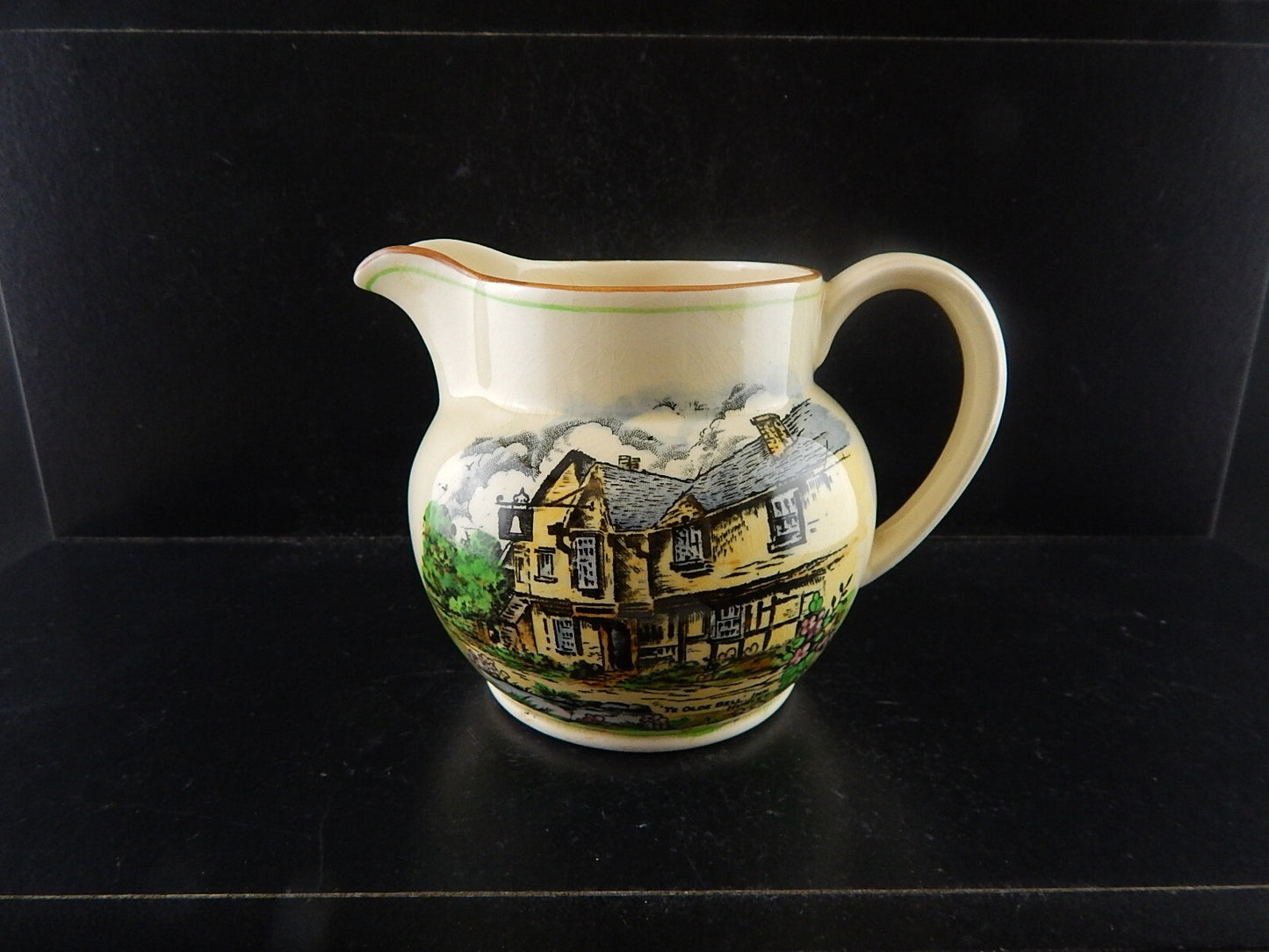 ANTICA LATTIERA BRICCO POTTERY CERAMICA INGLESE DEVON WARE FIELDINGS DEL 1917