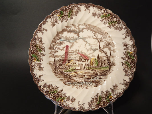 PIATTO PORCELLANA VINTAGE THE BROOK MYOTT STAFFORDSHIRE ENGLAND TENNYSON #