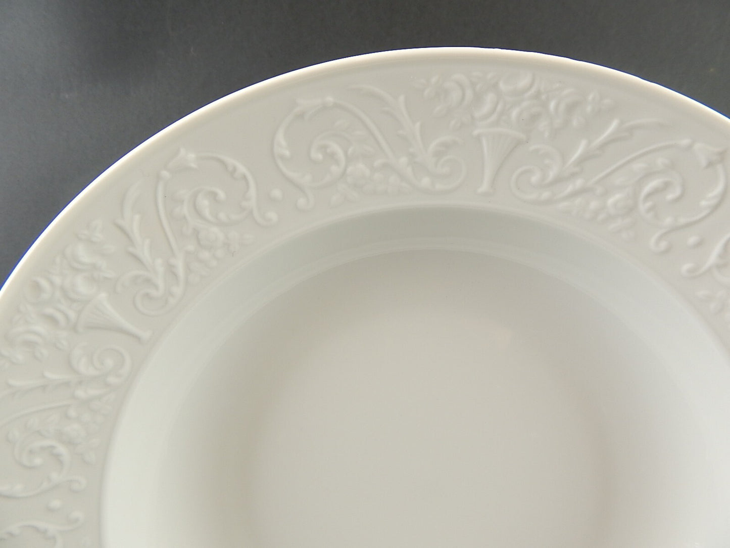 PIATTO PORTATA FONDO LIMOGES RAYNAUD PORCELLANA BIANCA MODELLO WASHINGTON