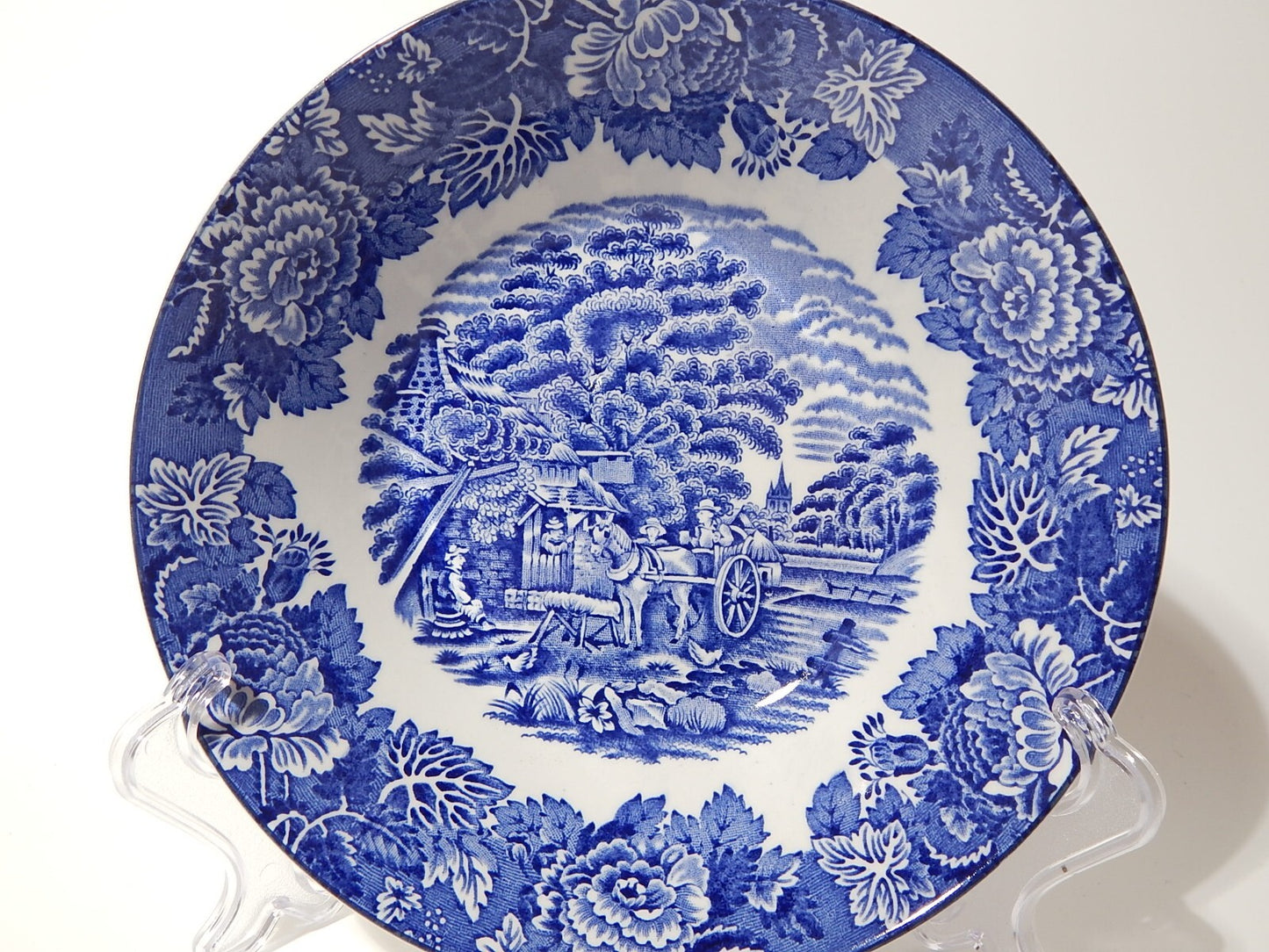 VINTAGE ENOCH WOOD'S ENGLISH SCENERY WOOD&SONS CIOTOLA O INSALATIERA PORCELLANA