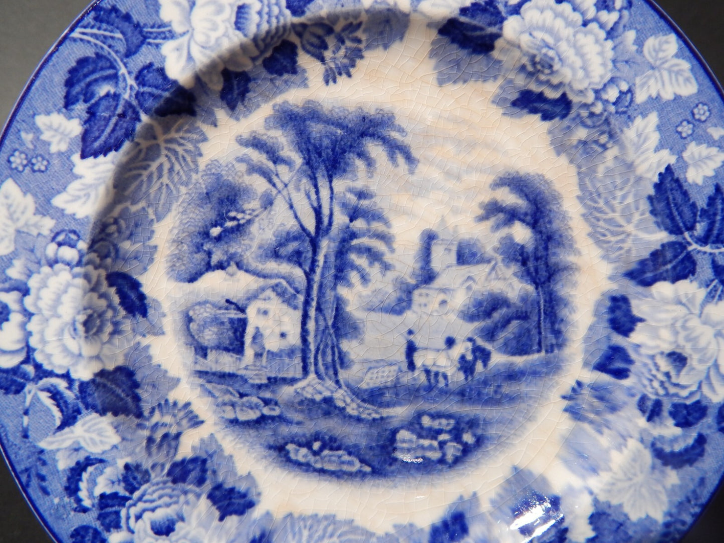 VINTAGE ENOCH WOOD'S ENGLISH SCENERY WOOD&SONS PIATTO DOLCE SEMI PORCELLANA #668