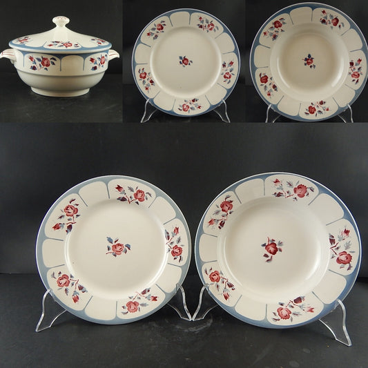 ANTICO ART DECO SERVIZIO TAVOLA PIATTI CERAMICA SARREGUEMINES DIGOIN NINETTE