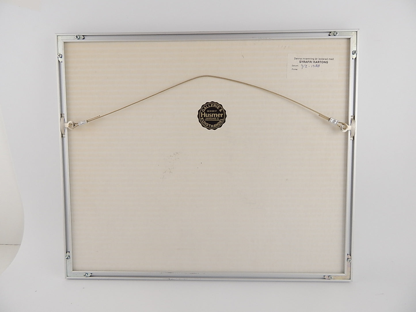 VINTAGE ACQUERELLO FIRMATO RAFFIGURANTE UNA MARINA PROVIENE DALLA SCANDINAVIA