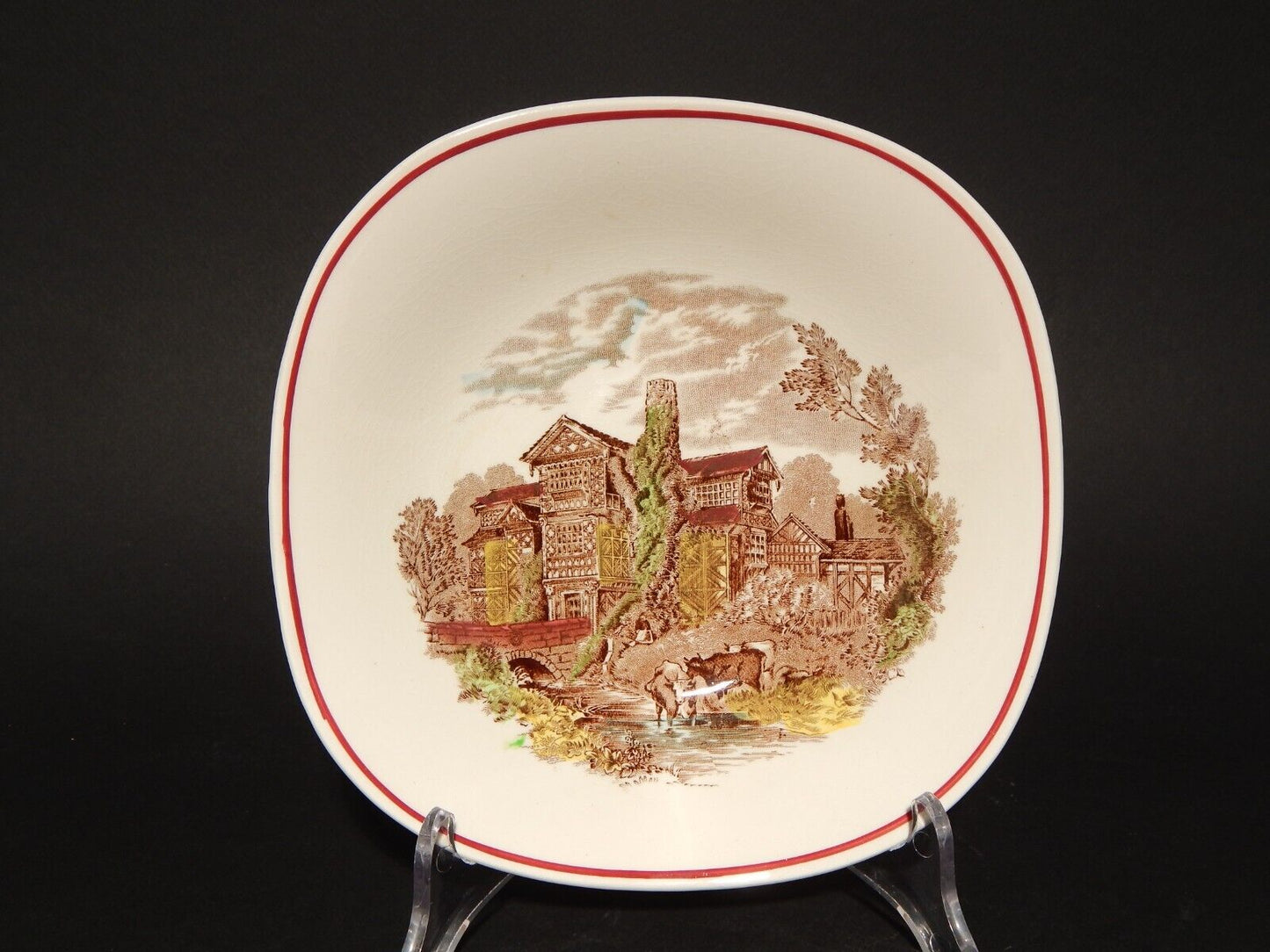 ANTICA CIOTOLA SEMI PORCELLANA J. & G. MEAKIN MORETON OLD HALL CHESHIRE AD. 1540