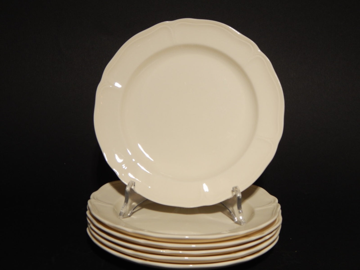 VINTAGE CERAMICA WEDGWOOD ETRURIA BARLASTON QUEENS SHAPE SET 6 PIATTI DESSERT