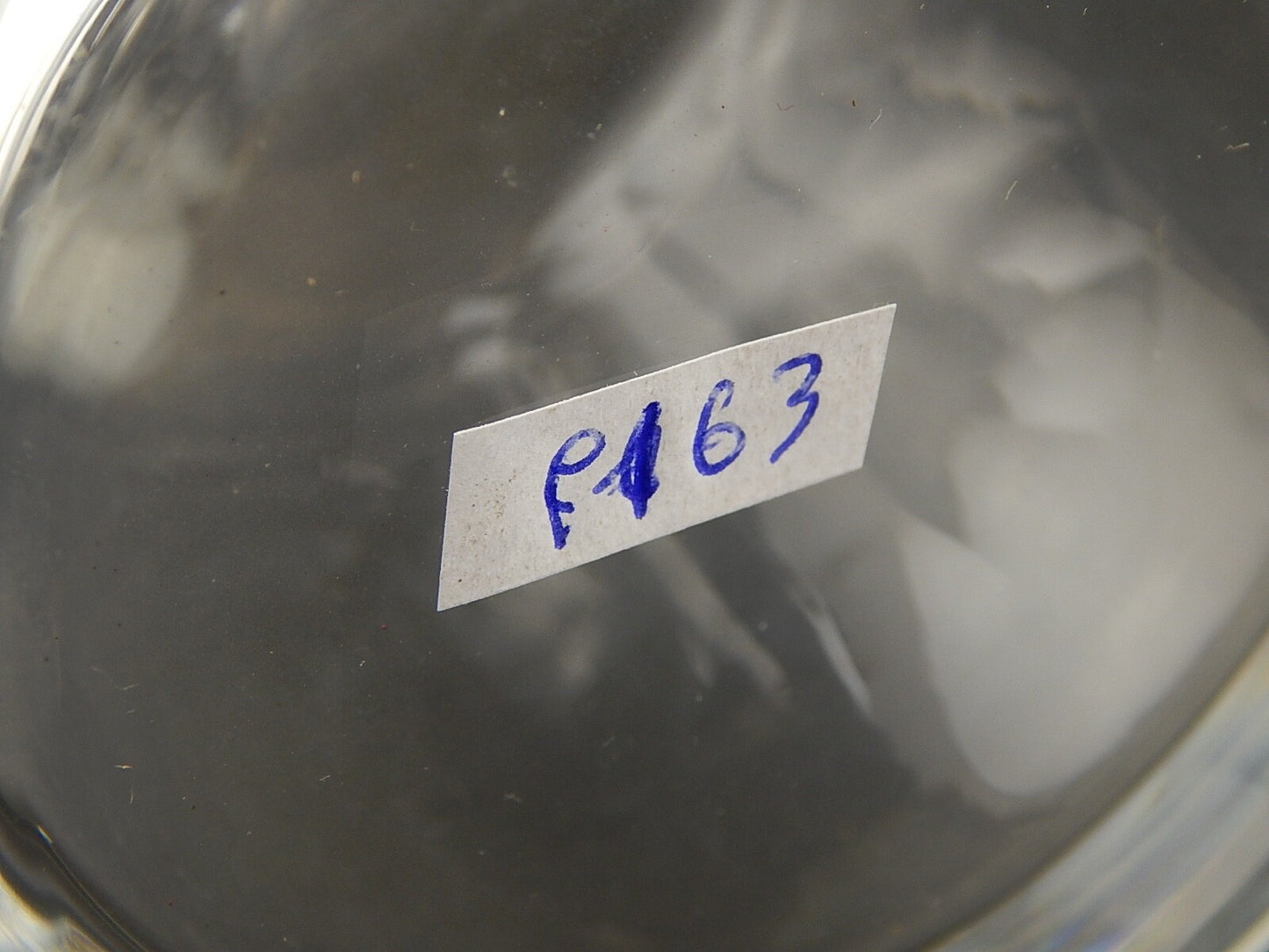 VAL ST LAMBERT FIRMATA ANTICA CARAFFA BOTTIGLIA CRISTALLO MOLATO PROFILO ORO