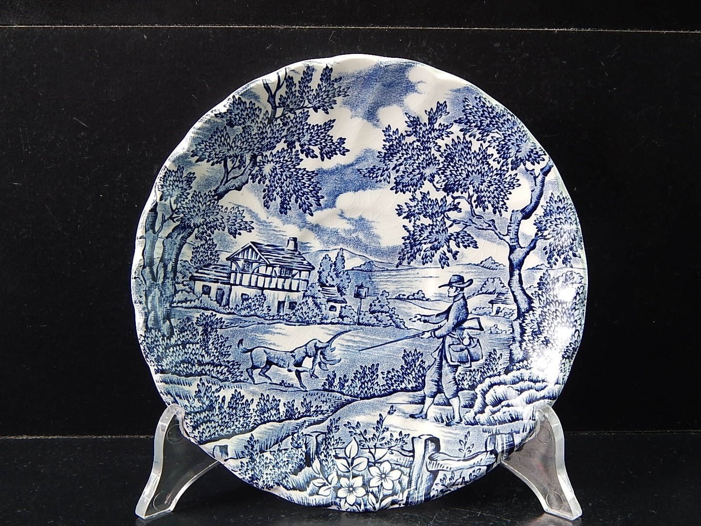 VINTAGE CERAMICA TAZZA TE' THE HUNTER MYOTT POTTERY ENGLAND IL CACCIATORE #2117