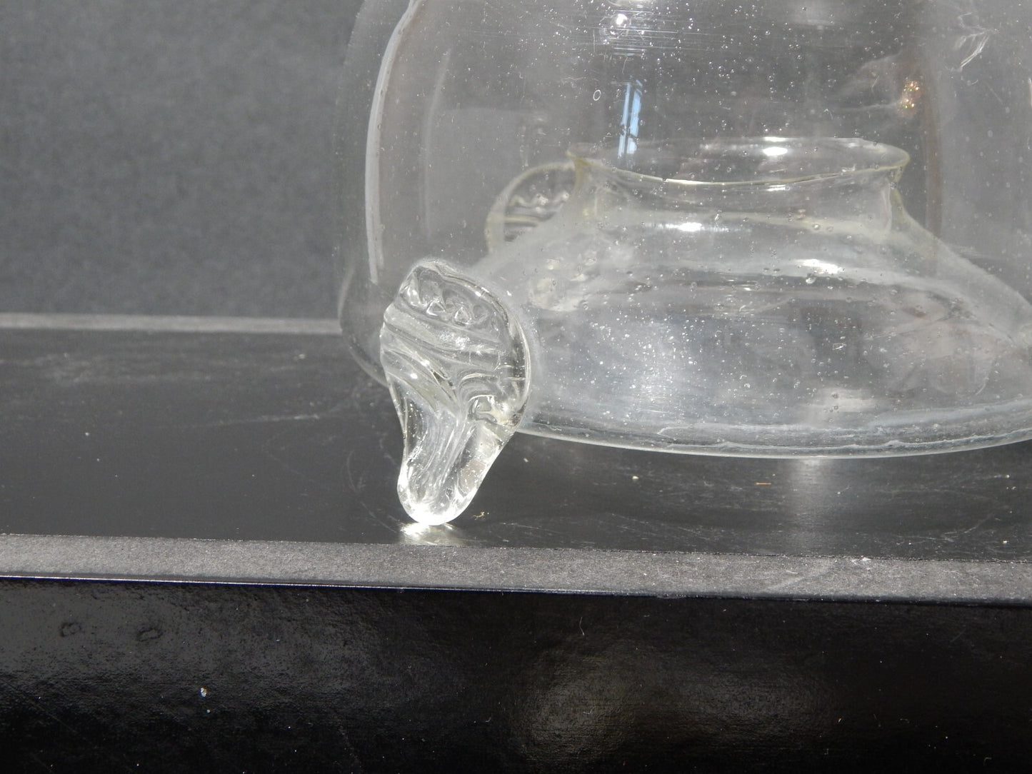 ANTICA MOSCAIOLA TRAPPOLA PER MOSCHE VETRO SOFFIATO ALTARE SAVONA XIX SECOLO