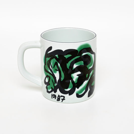 ROYAL COPENHAGEN TAZZA ANNUALE 1987 GRANDE, PORTAPENNE PORTAUTENSILI CERAMICA