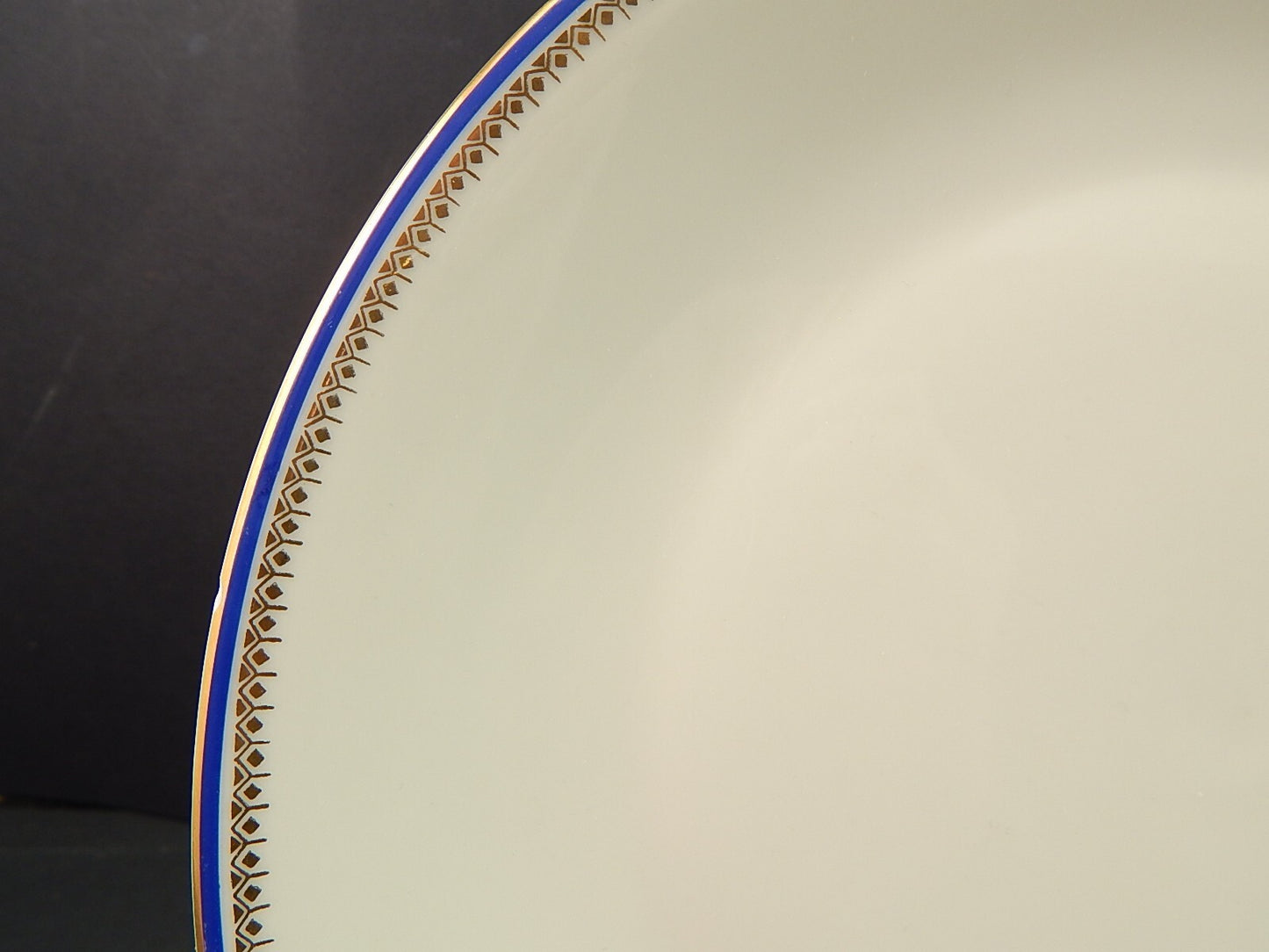 ANTICO RARO PIATTO PIANO STILE IMPERO PORCELLANA JAEGER&CO BAVARIA