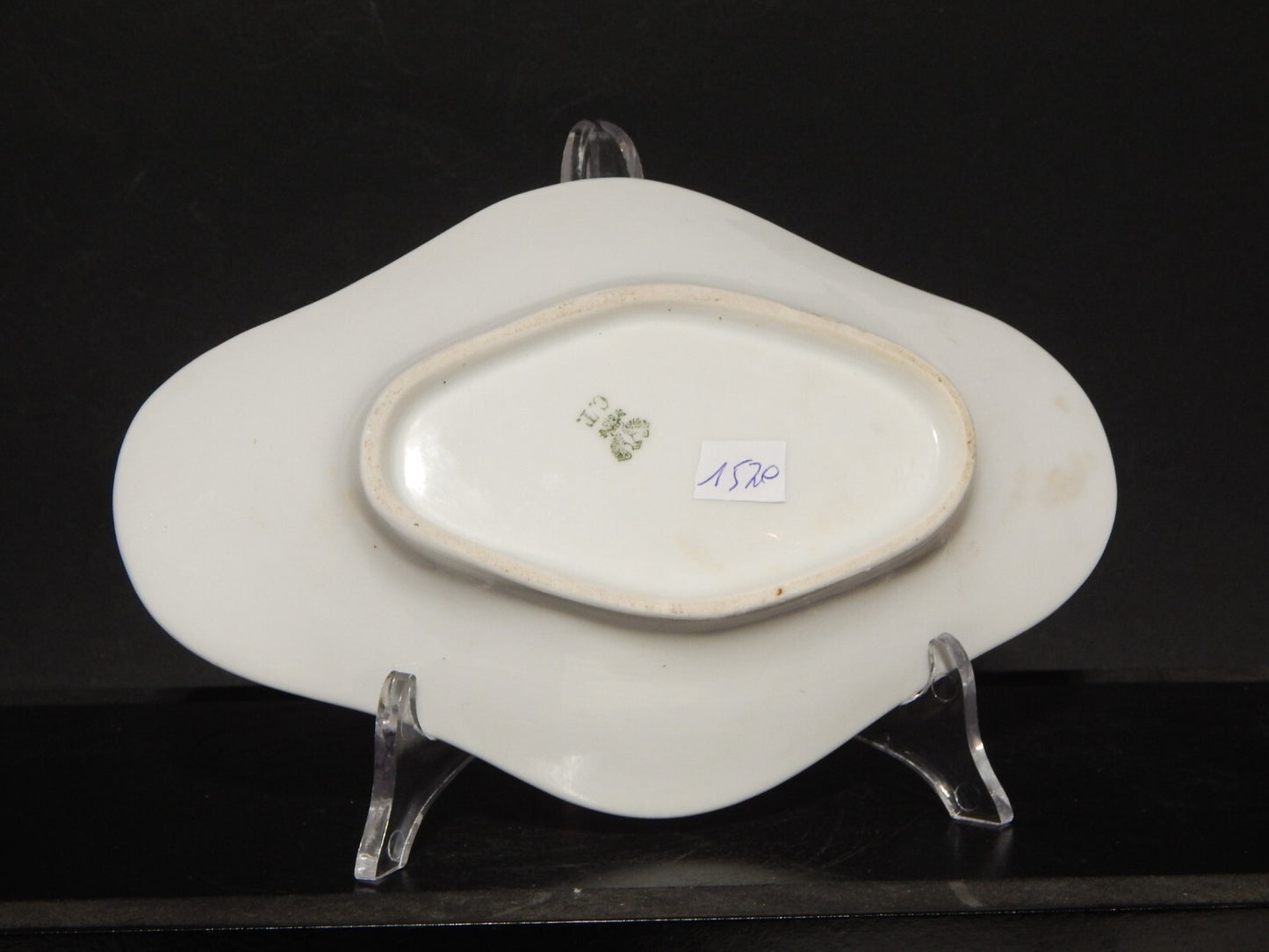 ANTICA PREZIOSA PORCELLANA RAVIERA VASSOIO IMPERO C. TIELSCH ALTWASSER FINE 800