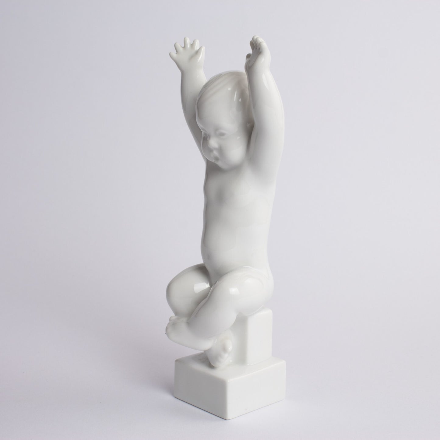 STATUINA PORCELLANA ROYAL COPENHAGEN BING&GRONDAHL "Grande Così!" BLANC DE CHINE