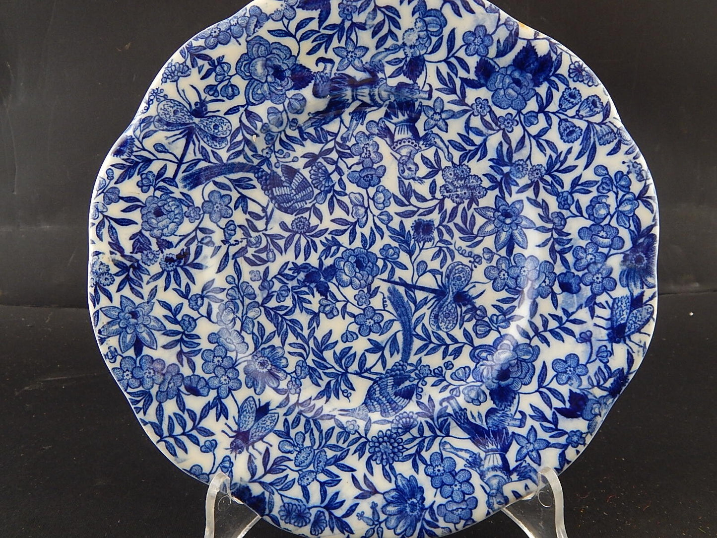 ANTICO RARO META' 800 PIATTO DECORATIVO CERAMICA EREDI IMODA TORINO STAMPA MANO