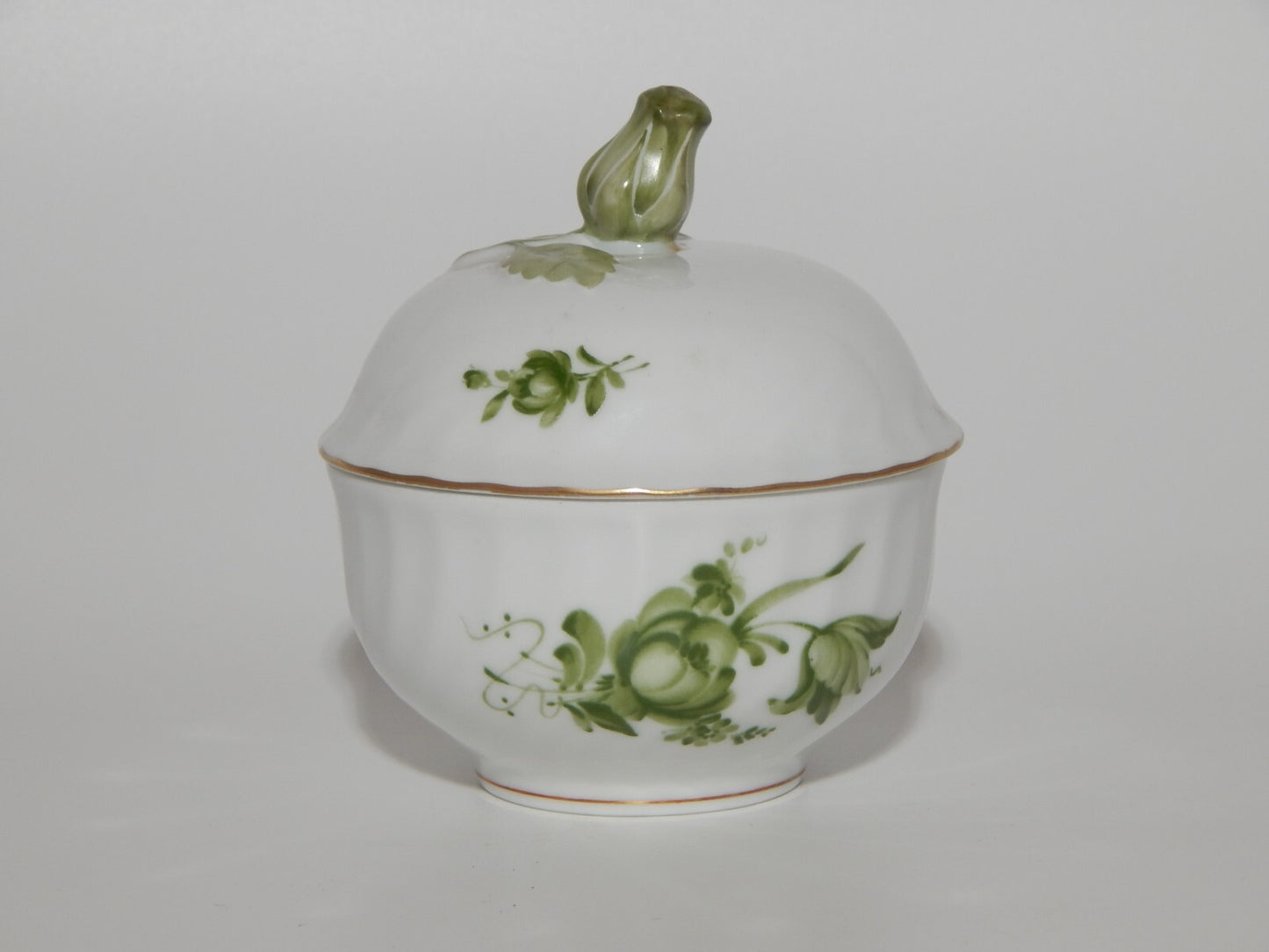 PREZIOSO VINTAGE SERVIZIO DA TE' PORCELLANA TEDESCA KAISER BOUQUET FIORI VERDE