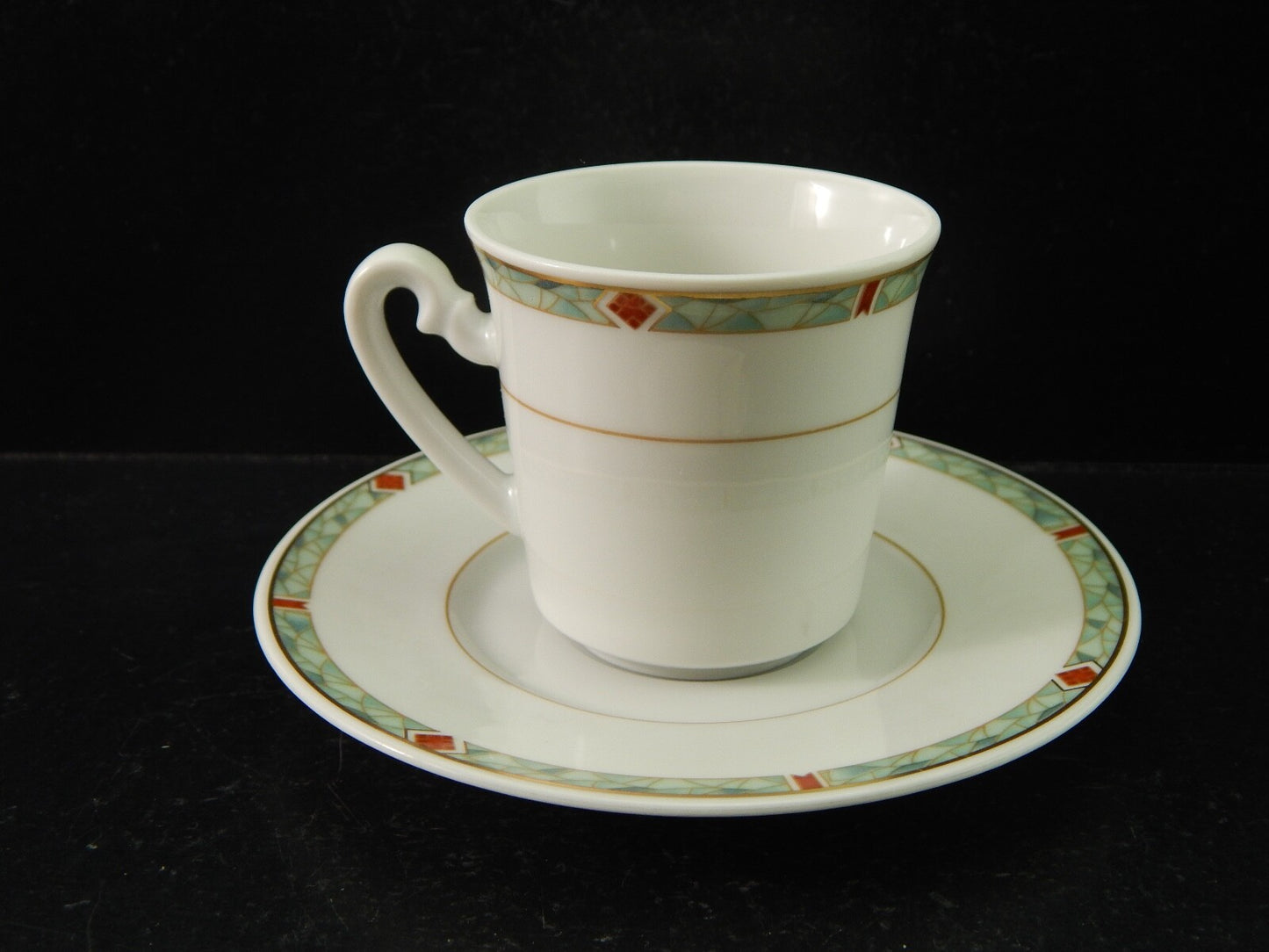 VINTAGE SERVIZIO CAFFÈ PORCELLANA H W DESIGN BAVARIA STILE ART DECO
