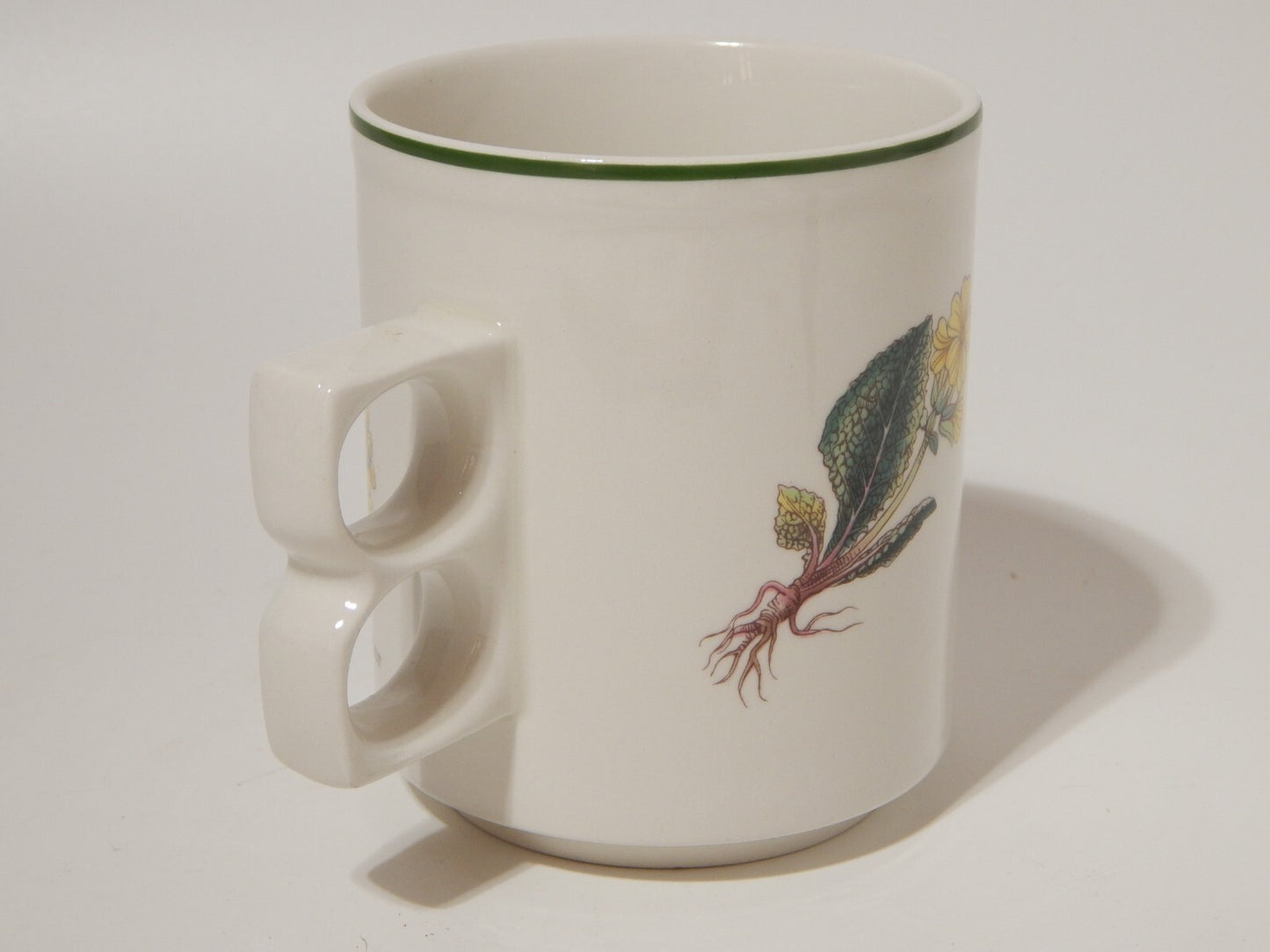 CERAMICA ENOCH WEDGWOOD TAZZONE BOTANICA FLORABUNDA PRIMULA ELATIOR MADE ENGLAND