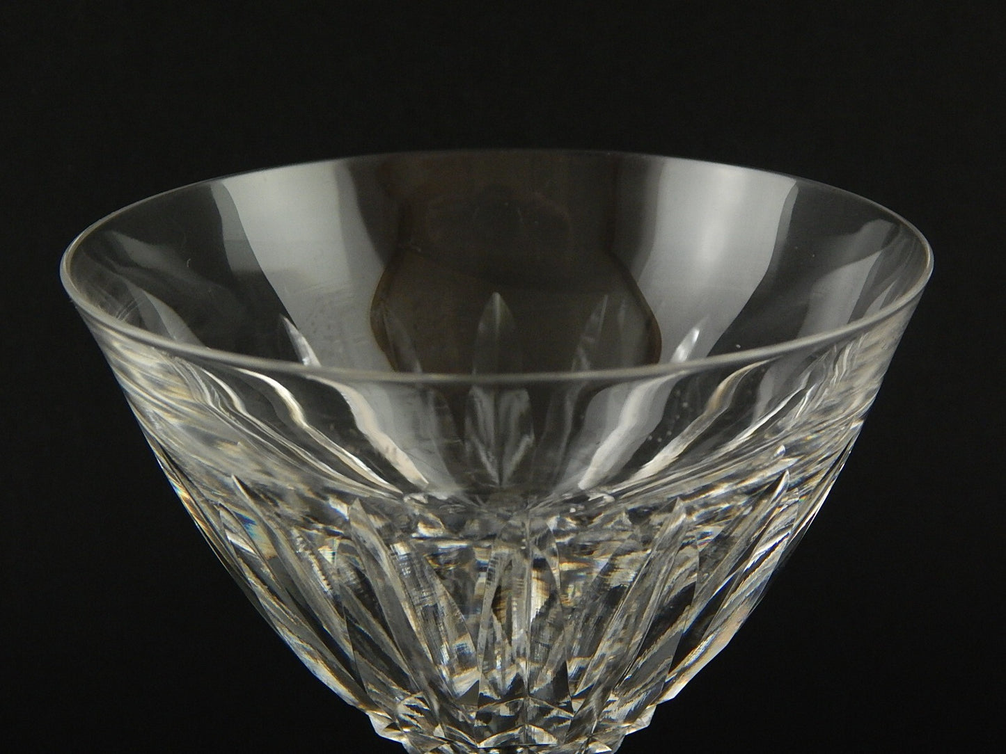 ANTICO BICCHIERE CALICE ACQUA CRISTALLO MOLATO CRISTALLERIA SAINT LOUIS