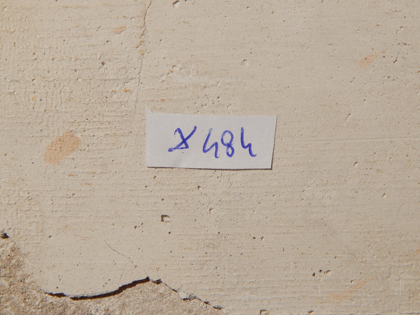 ANTICA PIASTRELLA MATTONELLA CERAMICA DELFT DEL 1700 DECORO AL MANGANESE (484)