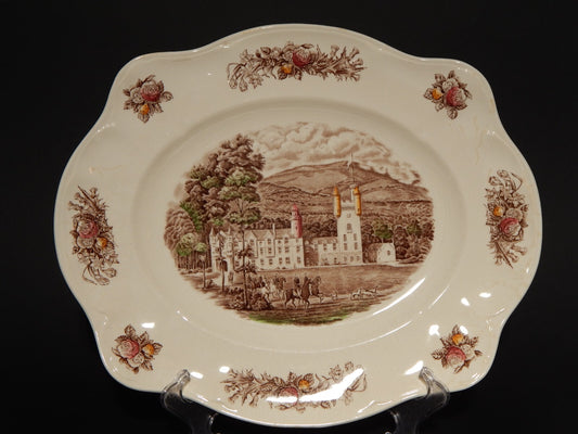 ANTICO VASSOIO PORCELLANA JOHNSON BROS ROYAL HOMES OF BRITAIN BALMORAL CASTLE #