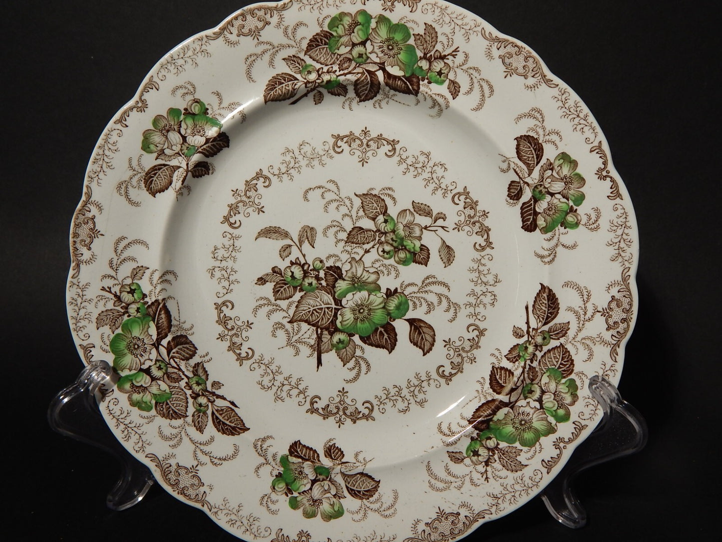 ANTICO 1850 SERVIZIO 18 PIATTI SEMI PORCELLANA INGLESE RIDGWAY &C. APPLE BLOSSOM