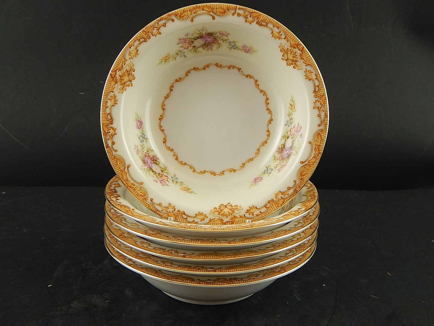 VINTAGE PREZIOSO SERVIZIO PORCELLANA 6 CIOTOLE MACEDONIA SVOTO CHINA JAPAN