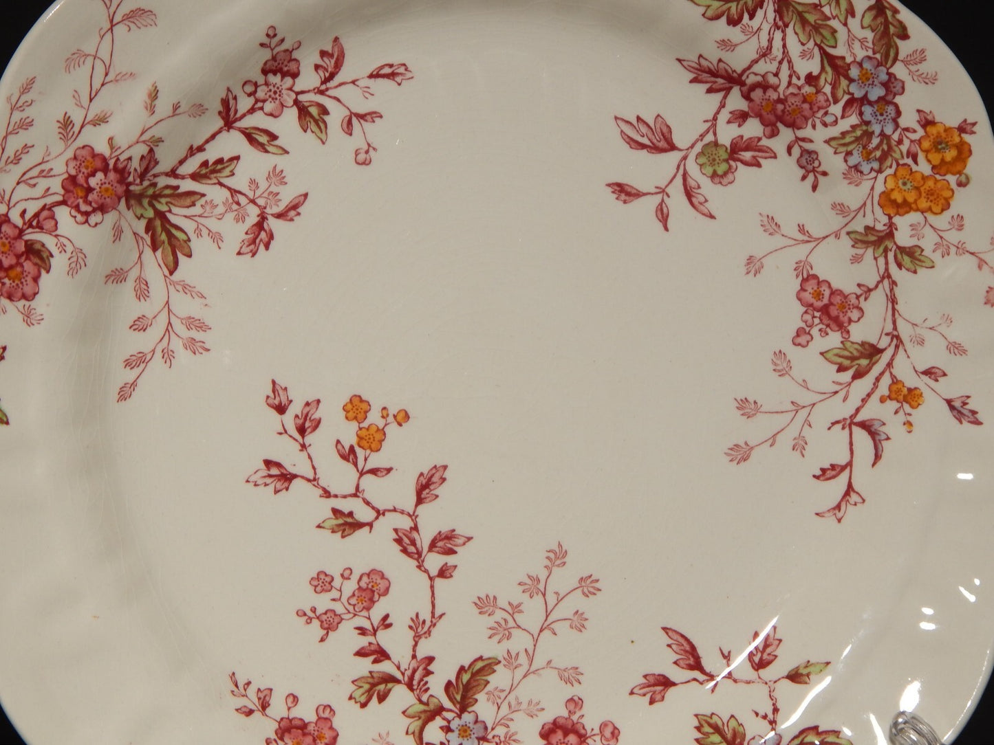 ANTICO VASSOIO PIATTO PORTATA ROTONDO BOOTHS WASHINGTON SEMI-PORCELLANA INGLESE