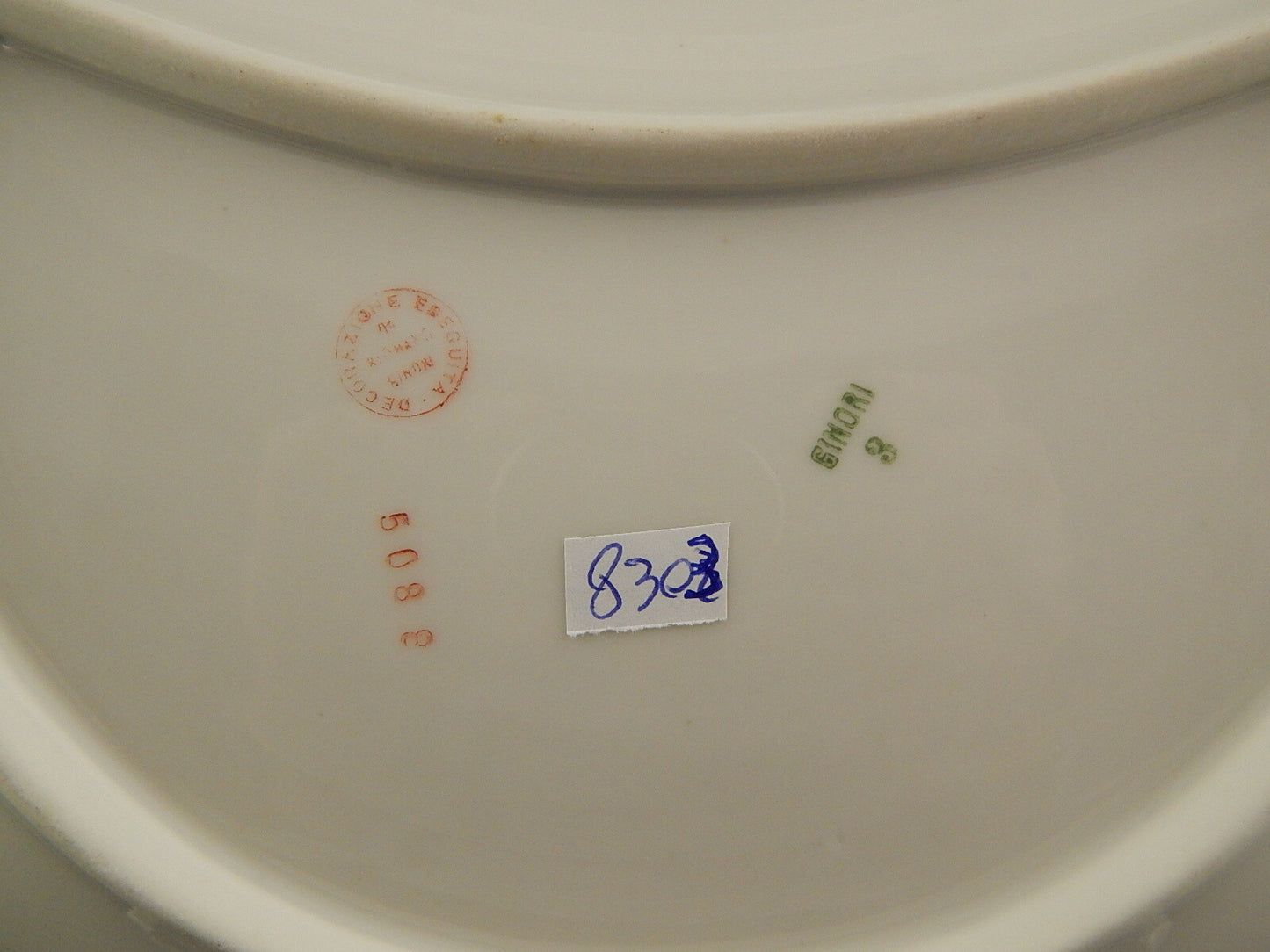 ANTICO PREZIOSO RARO SERVIZIO TAVOLA PIATTI PORCELLANA GINORI DOCCIA LIBERTY