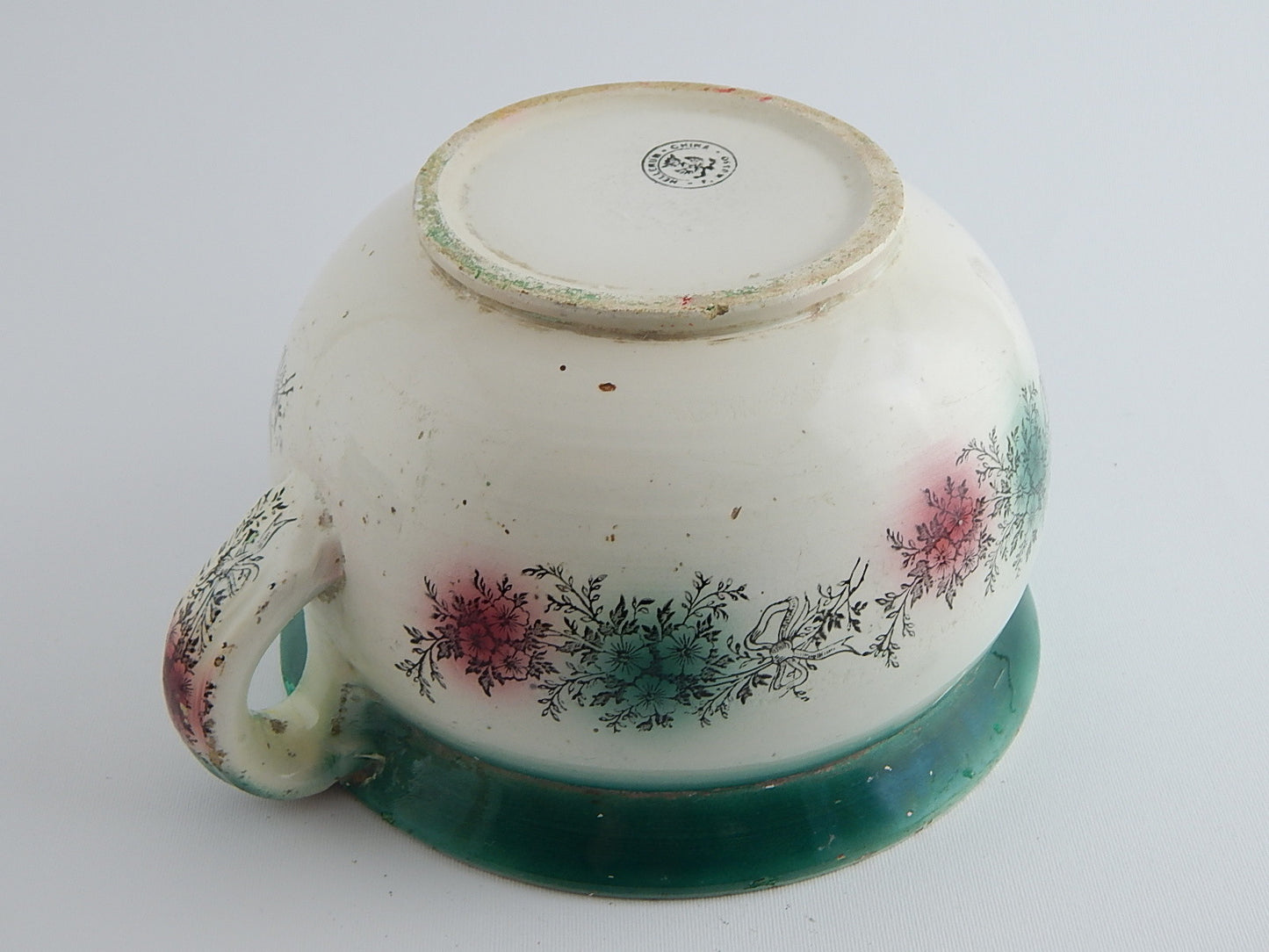 ANTICO VASO NOTTE PITALE CERAMICA PORCELLANA PRIMO NOVECENTO F. MUSSO MONDOVI'