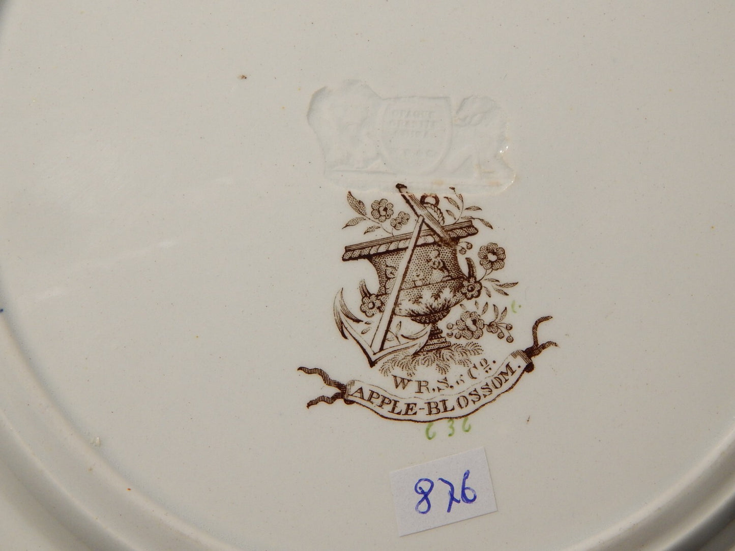 ANTICO 1850 SERVIZIO 18 PIATTI SEMI PORCELLANA INGLESE RIDGWAY &C. APPLE BLOSSOM