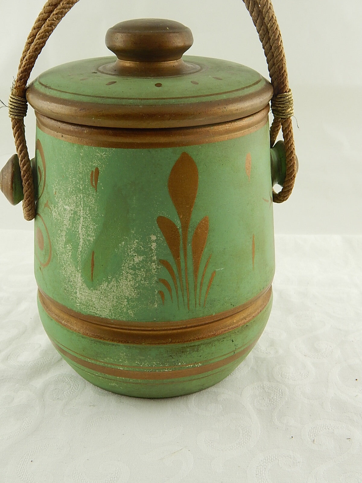 ANTIQUARIATO GELATIERA RINFRESCATOIO VASO IMPERO CERAMICA MAIOLICA ITALIANA