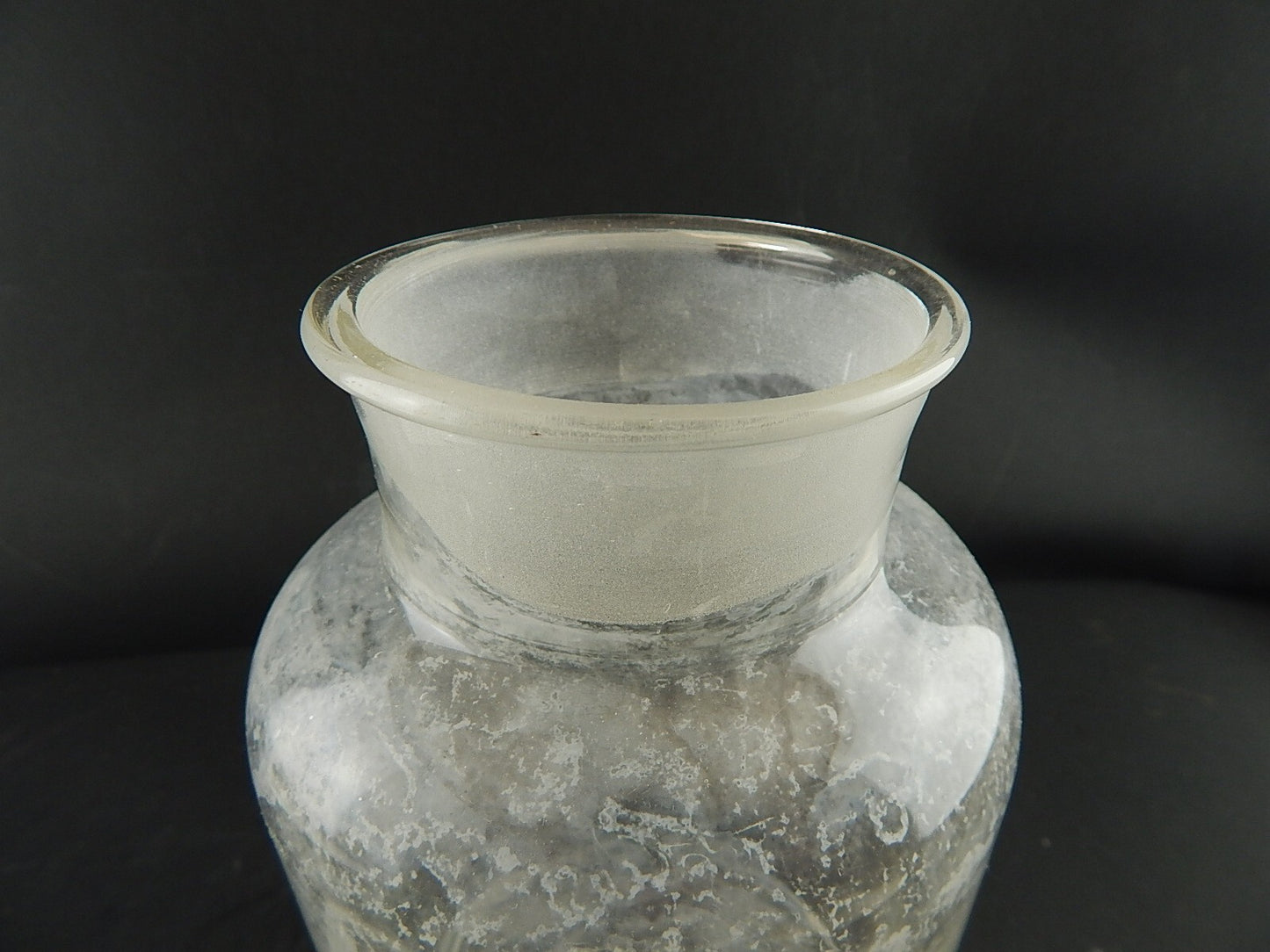 ANTICO VASO ALBARELLO VETRO SOFFIATO ALTARE FARMACIA DROGHERIA A678