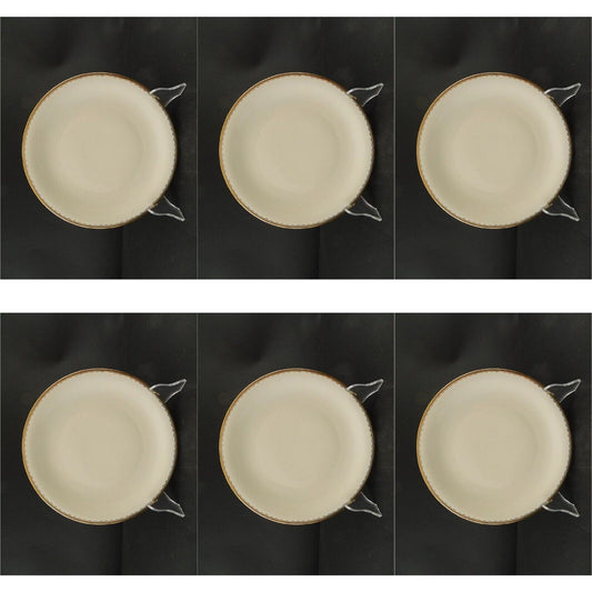 ANTICO SERVIZIO 6 PIATTI IMPERO PORCELLANA DECORO ORO OSCAR SCHALLER BAVARIA