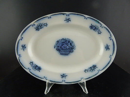 ANTICO AUTENTICO RARO PIATTO PORCELLANA VASSOIO SECONDA META' 800 GUSTAVSBERG