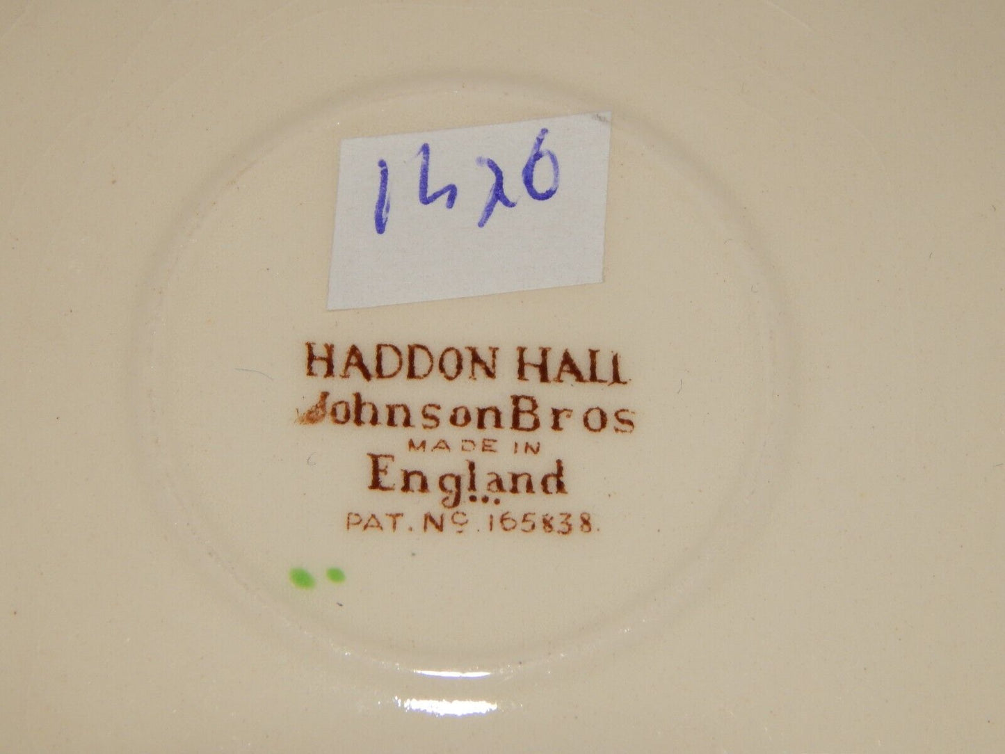 ANTICA TAZZINA CAFFE' PORCELLANA JOHNSON BROS ROYAL HOMES OF BRITAIN HADDON HALL