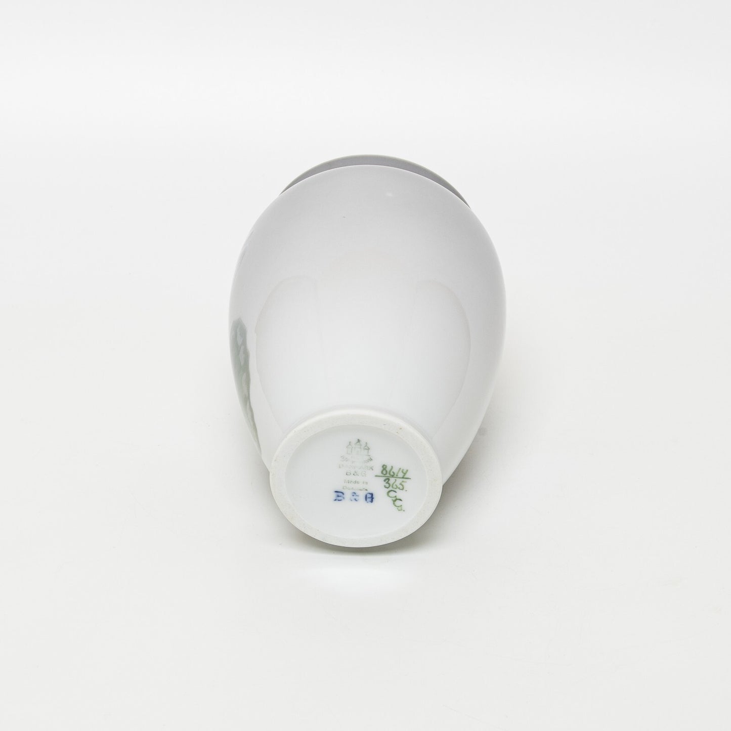 VASO PORCELLANA ROYAL COPENHAGEN BING&GRONDAHL "Ciclamino" ORIGINALE CM 14