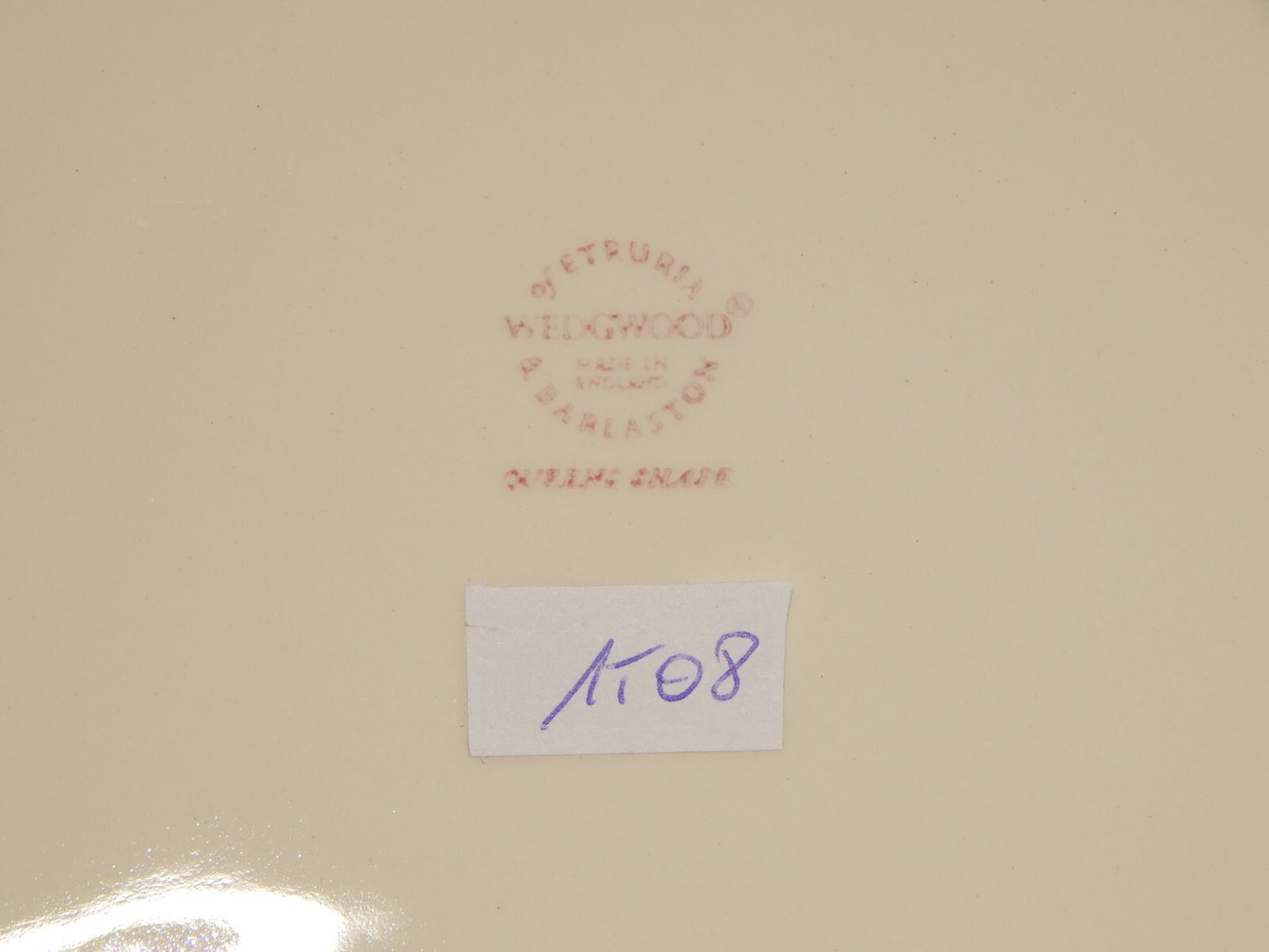 VINTAGE CERAMICA WEDGWOOD ETRURIA BARLASTON QUEENS SHAPE VASSOIO PIATTO OVALE #