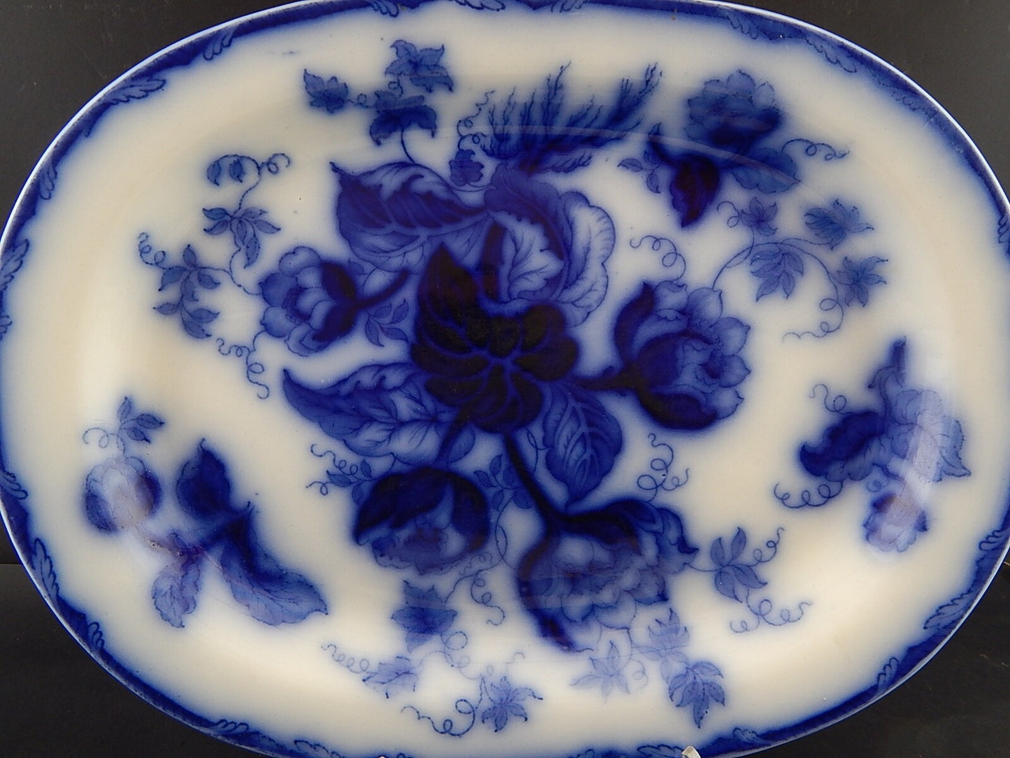 ANTICO GRANDE VASSOIO PORCELLANA WEDGWOOD WATER NYMPH DIPINTO MANO FINE '800