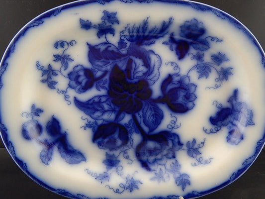 ANTICO GRANDE VASSOIO PORCELLANA WEDGWOOD WATER NYMPH DIPINTO MANO FINE '800