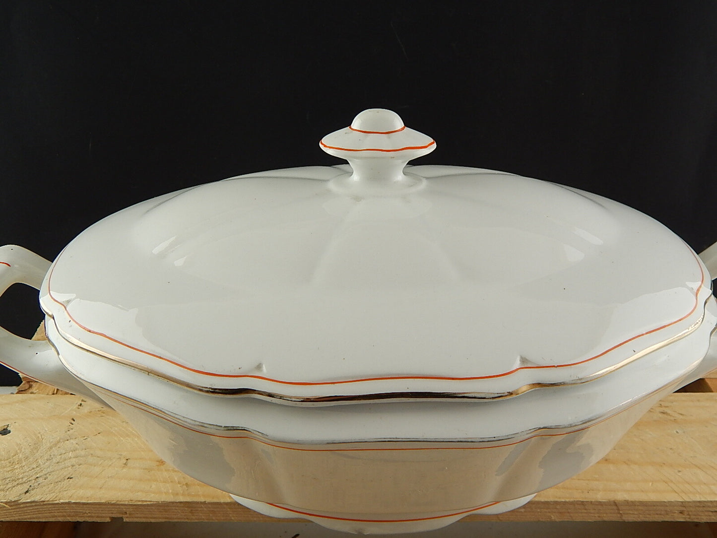 ANTICA RARA ZUPPIERA CENTROTAVOLA PORCELLANA SOCIETÀ CERAMICA REVELLI LAVENO