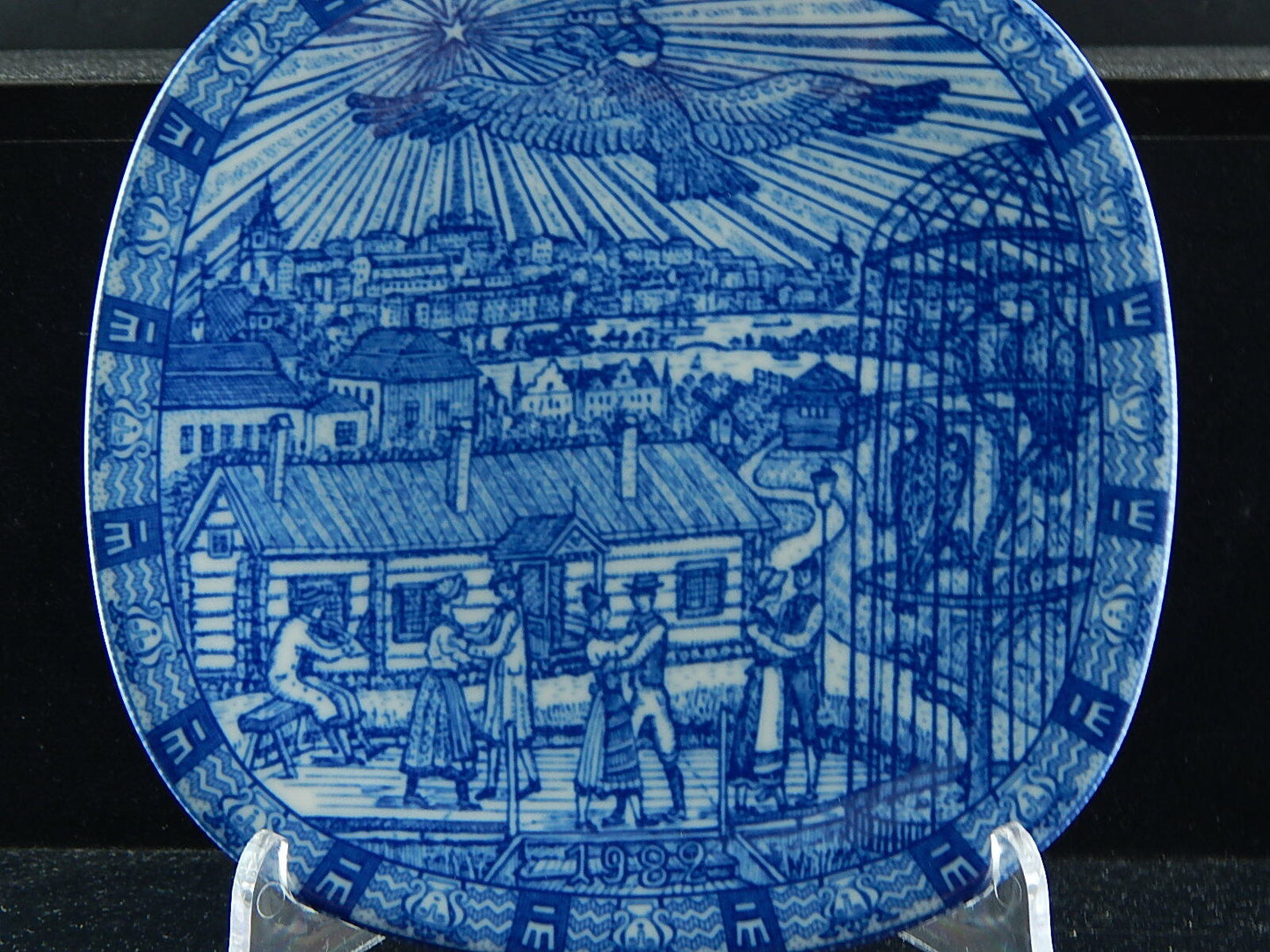 RORSTRAND PIATTO PORCELLANA NATALE 1982 PORCELAIN CHRISTMAS PLATE COLLEZIONE NEW