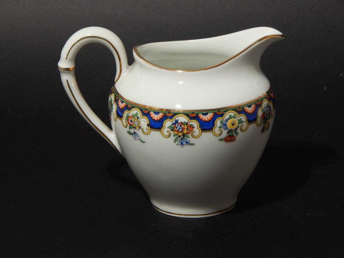 ANTICO SERVIZIO TE' PORCELLANA RICHARD GINORI CARTIGLIO PITTORIA DI DOCCIA