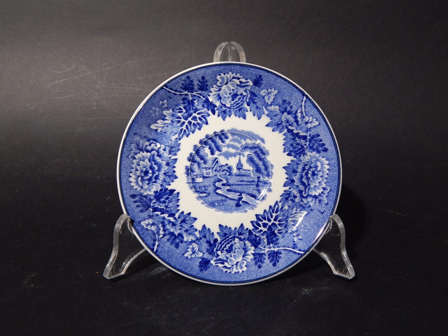 ANTICA TAZZA CERAMICA POTTERY ENOCH WOOD&SONS DECORO ENGLISH SCENERY X568