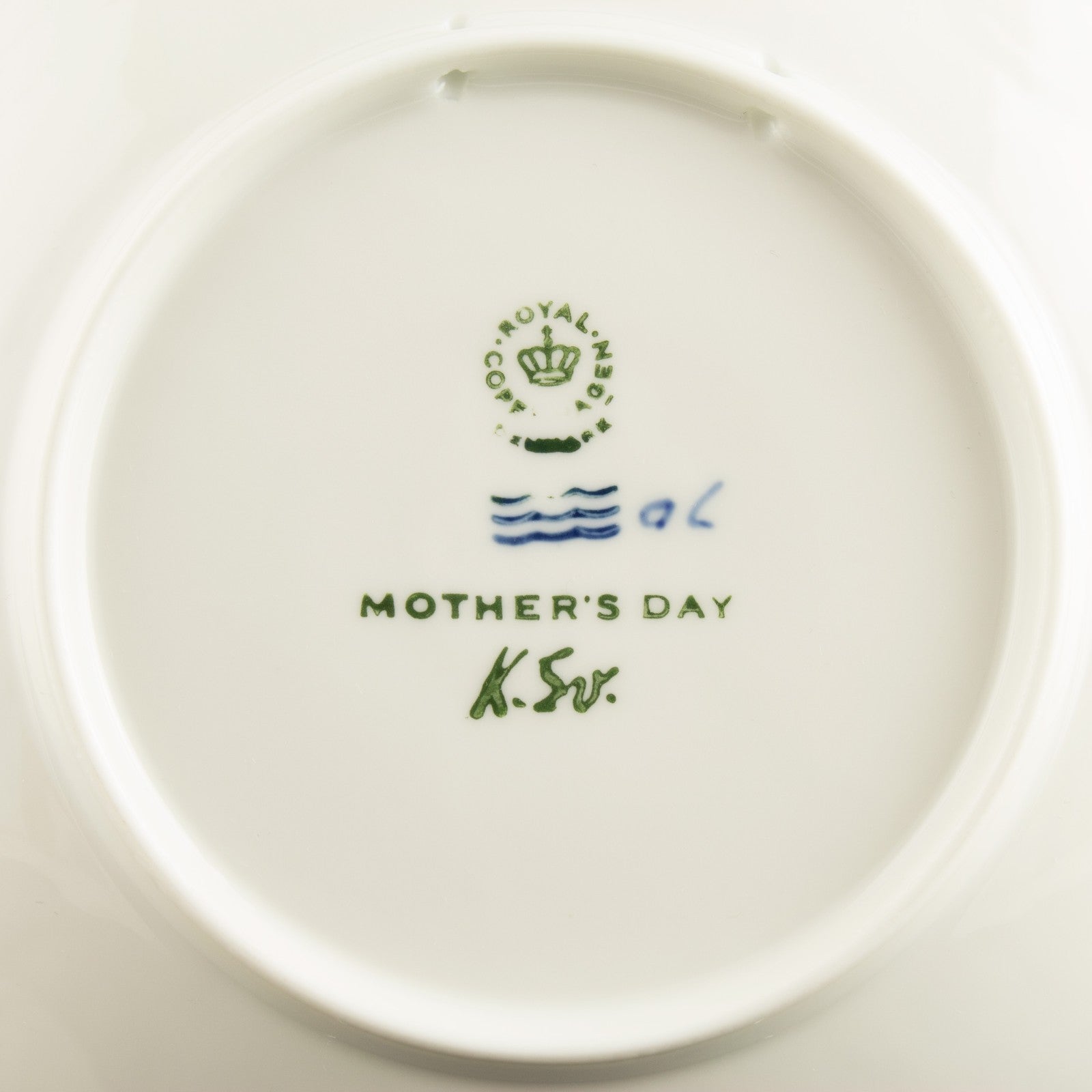 ROYAL COPENHAGEN PIATTO FESTA DELLA MAMMA 1972 ORIGINALE PORCELLANA PRIMA SCELTA