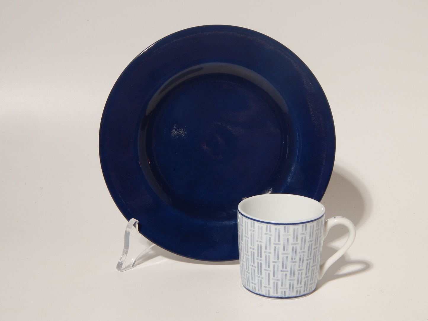 TAITU' BY EMILIO BERGAMIN PORCELLANA SET TAZZINA CAFFÈ PIATTO DOLCE BIANCO BLU