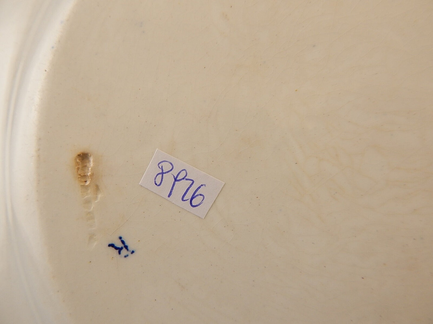 ANTICO RARO PIATTO PORCELLANA WEDGWOOD SEGNI ZODIACALI META' '800 BIANCO BLU #