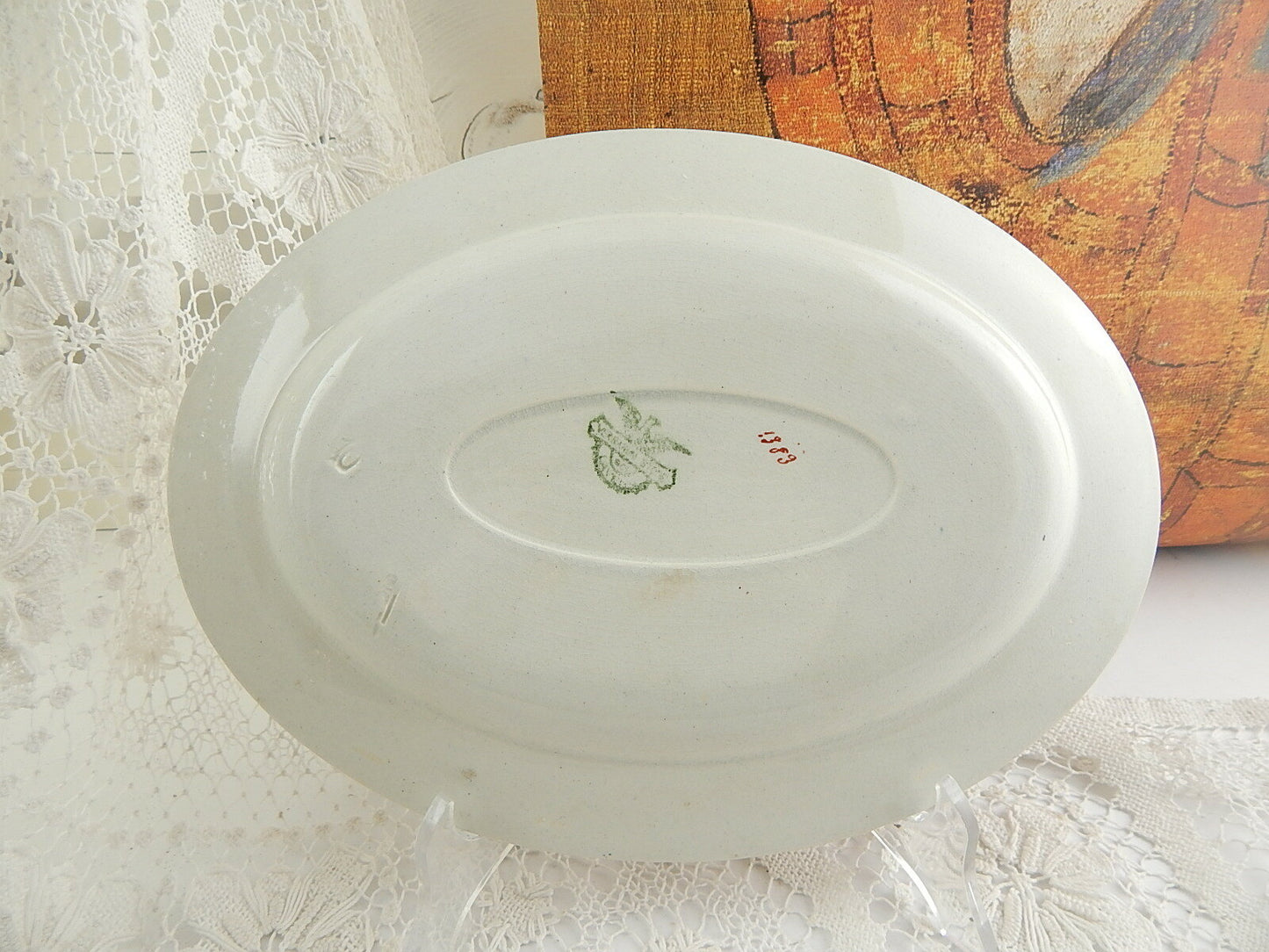 ANTICO ART NOUVEAU VASSOIO RAVIERA SOCIETÀ CERAMICA ITALIANA LAVENO I GIRASOLI